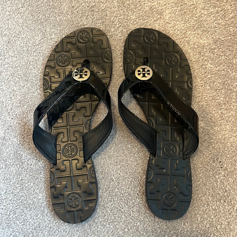 like new tory burch sandal flip flops